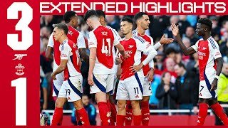 HAVERTZ, SAKA & MARTINELLI GOALS ❤️ | EXTENDED HIGHLIGHTS | Arsenal vs Southampton (3-1) | PL