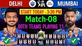 IPL 2026 8th Match- Delhi Capitals vs Mumbai Indians | MI vs DC Playing 11 2026 |DC vs MI Playing 11