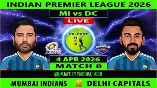 Delhi Capitals vs Mumbai Indians Live | MI vs DC Live | 8th Match of IPL 2026 Live | DC v MI Live