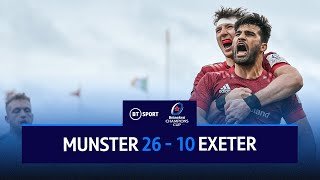 Munster vs Exeter (26-10) | More misery for Exeter | Champions Cup Highlights