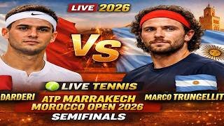 Luciano Darderi vs Marco Trungelliti 🎾LIVE TENNIS ATP MARRAKECH MOROCCO OPEN 2026 | Semifinals