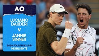 Luciano Darderi v Jannik Sinner Highlights | Australian Open 2026 Fourth Round