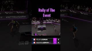Felix and Alexis Lebrun Battle | The Rally Of WWT Montpellier | Men's Singles Quarter Finals