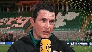 Phil Dowson chats with the Premier Sports panel following victory for Northampton Saints
