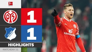 Hard-Fought Draw In Mainz | MAINZ 05 - HOFFENHEIM | Highlights | Matchday 11 – Bundesliga 2025/26