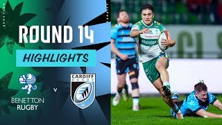 Benetton v Cardiff Rugby | Highlights | Round 14 | URC 2024/25