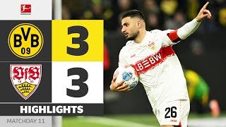 90+1! Undav On Fire Saves VFB! | BORUSSIA DORTMUND - VFB STUTTGART | HL | MD 11 – Bundesliga