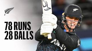 Mark Chapman Masterclass Smashes 7️⃣ Sixes | New Zealand v West Indies 2nd T20