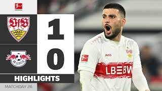 Stuttgart Wins Top Four Clash! | VFB STUTTGART - RB LEIPZIG | Highlights | Matchday 26 – Bundesliga