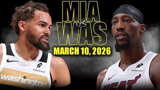 Miami Heat vs Washington Wizards Full Game Highlights – March 10, 2026 | NBA Season
