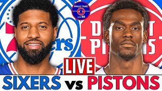 Philadelphia 76ers vs Detroit Pistons Live Stream Play-By-Play & Scoreboard
