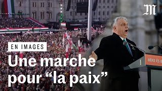 Hongrie : des dizaines de milliers de personnes défilent en soutien à Viktor Orban