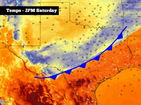 Weekend cold front coming to South Texas. Here’s when it arrives.