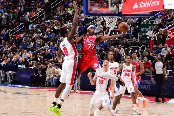 Sixers face East-leading Pistons to close penultimate back-to-back