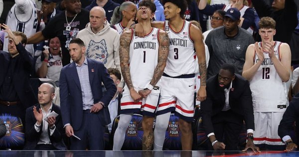 UConn survives Illinois’ late Final Four comeback to advance to men’s NCAA Tournament title game: Live updates and reaction