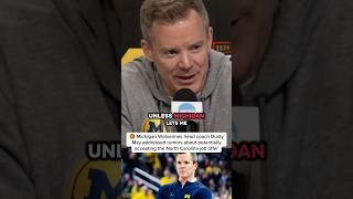 Michigan Wolverines head coach Dusty May addressed rumors about North Carolina job offer #basketball