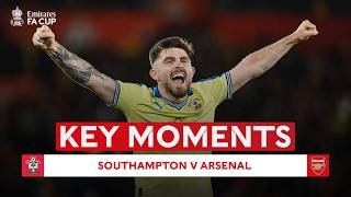 Southampton v Arsenal | Key Moments | Quarter-final | Emirates FA Cup 2025-26
