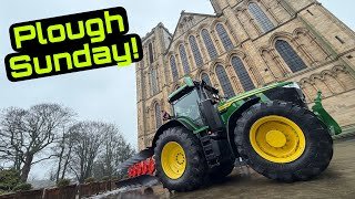 Ripon Cathedral Plough Sunday! John Deere 7R350! 