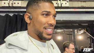 ANTHONY JOSHUA SECONDS AFTER DEONTAY WILDER SPLIT DECISION WIN OVER DEREK CHISORA