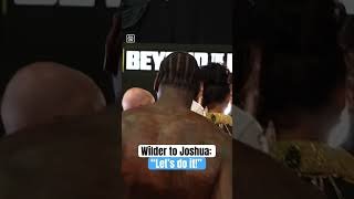 Deontay Wilder steps up to Anthony Joshua calling for a fight 👀