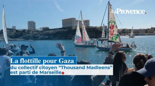 Partie de Marseille, la nouvelle flottille met le cap sur Gaza pour "ne pas laisser ce monde aux fascistes"