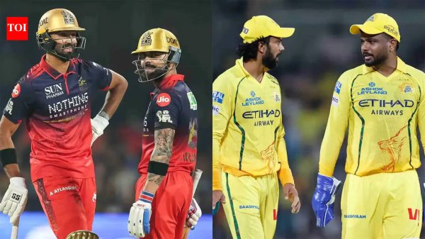 Southern derby at Chinnaswamy: In-form RCB face out-of-sorts CSK | Cricket News - The Times of India