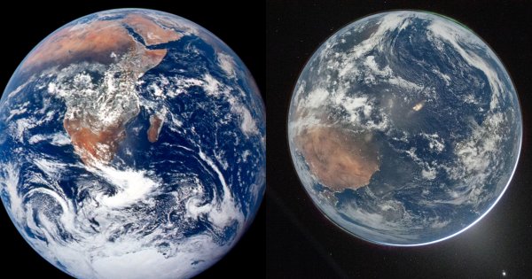 NASA晒地球54年全景对比照 惊艳千万网友 | 地球全景照 | 蓝色弹珠 | 你好世界 | 新唐人电视台