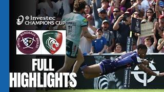 Bordeaux Bègles vs Leicester Tigers | EPIC Rugby Champions Cup Highlights 2026