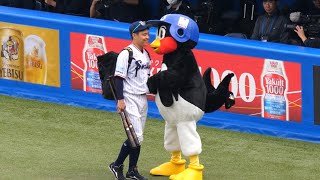 つば九郎　スタメンのムーチョにウキウキ！！　2026/4/5 vs中日