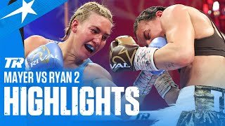 Mikaela Mayer Shows Levels In Rematch vs Sandy Ryan | FIGHT HIGHLIGHTS