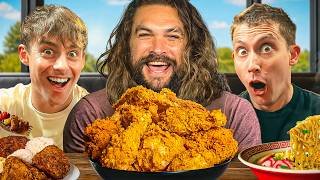 Jason Momoa fed us Hawaiian Comfort food!
