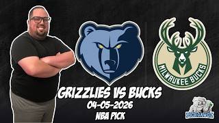 Memphis Grizzlies vs Milwaukee Bucks 4/5/26 NBA Free Picks & Prediction | NBA Betting Tips