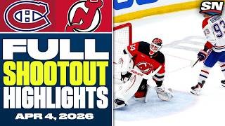 Montreal Canadiens at New Jersey Devils | FULL Shootout Highlights - April 4, 2026