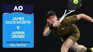 James Duckworth v Jannik Sinner Full Match | Australian Open 2026 Second Round