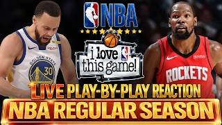 🔴GSW VS HOUSTON ROCKETS │ 2026 NBA REGULAR SEASON - Basketball Play-By-Play Reaction & Scoreboard