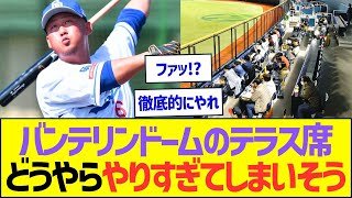 バンテリンドームテラス席、どうやらやりすぎてしまいそうww【プロ野球なんJ反応】