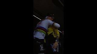 Tadej Pogacar and Pauline Ferrand-Prévot debrief after the Tour of Flanders 😅