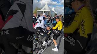 Tadej pogacar & Pauline Ferrand-Prévot #RVV26 #tadejpogacar #cycling #cyclingshorts #today #ciclismo