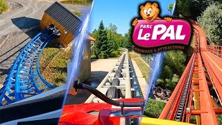 All Roller Coasters at Le PAL 🇫🇷 | Onride POV