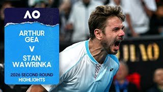 Arthur Gea v Stan Wawrinka Highlights | Australian Open 2026 Second Round