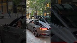PORSCHE 911Targa4ルーフオープン‼️ #車好き女子 #ポルシェ　#ポルシェ911 #ルーフオープン