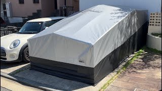 【簡易ガレージジェット】ポルシェ 車庫 メリットとデメリット 隠さず話す人　 #718ケイマン  #718  #ポルシェ #911  #ボクスター  #花粉 #洗車