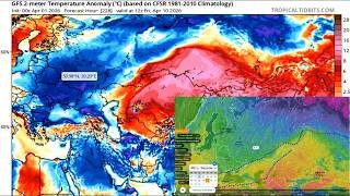 К концу первой декады апреля ЕТР ждет сильное похолодание. Прогноз погоды