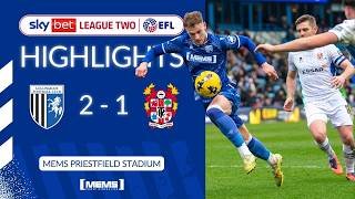 HIGHLIGHTS | GILLINGHAM 2-1 TRANMERE ROVERS