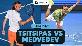 Stefanos Tsitsipas vs Daniil Medvedev First Meeting Since 2024! | Doha 2026 Highlights