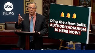 The moment Sen. Jeff Merkley ends marathon Senate speech warning of authoritarianism