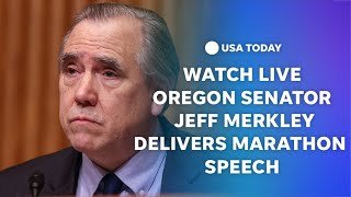 Watch live: Oregon Senator Jeff Merkley delivers marathon Senate speech