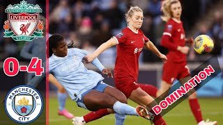 Manchester city vs liverpool women | Same Result! Man City 4-0 Liverpool | Women Did It Last Year 🔥