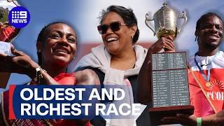 American superstar Sha'Carri Richardson wins Australia's oldest foot race | 9 News Australia