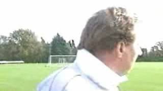 Harry Rednkapp hates being hit by a football